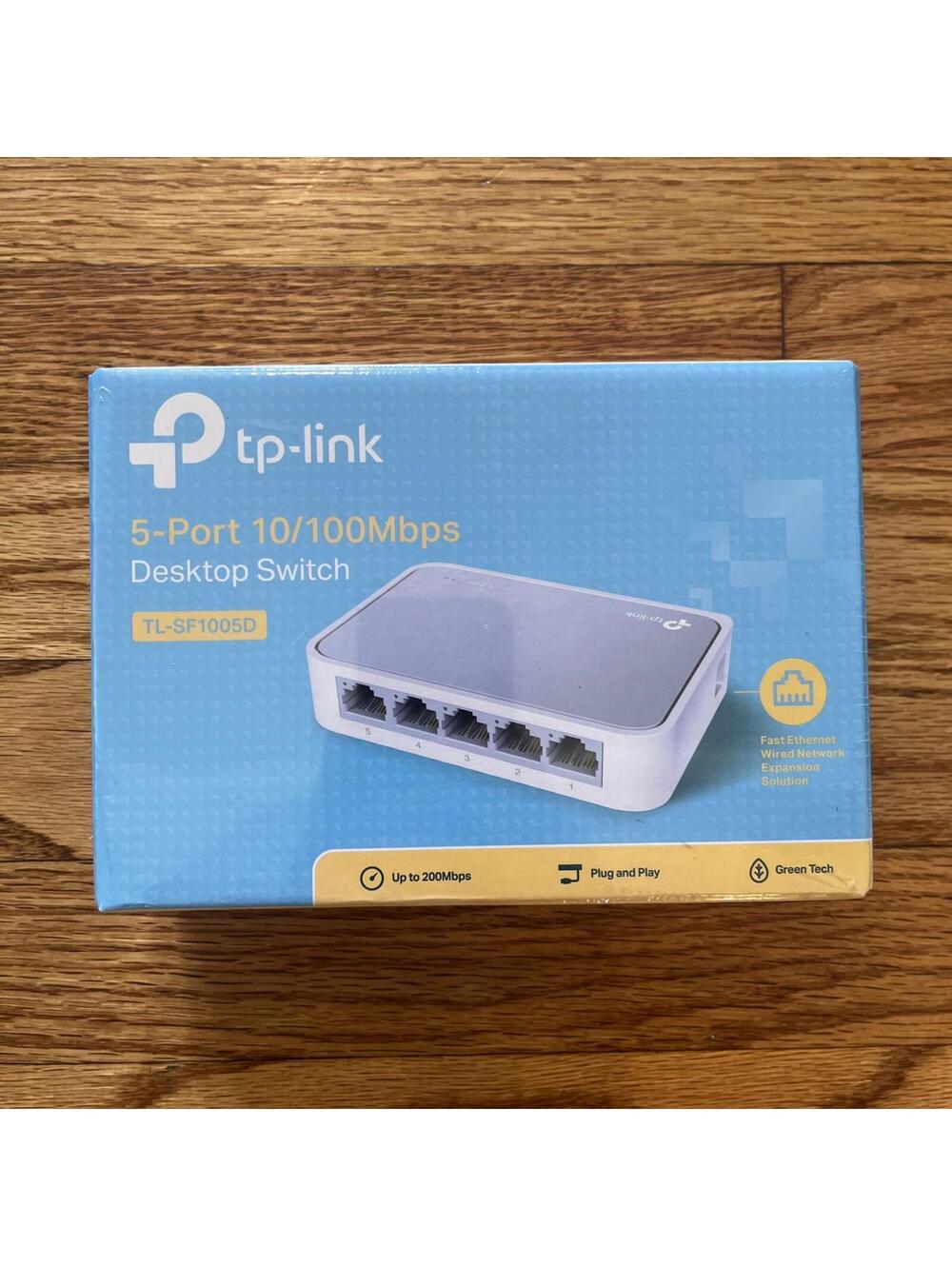 TP-Link SF1005D 5-Port 10/100Mbps Fast Ethernet Switch (Brand New SEALED)